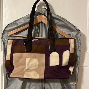 Bally B Motif Pattern Tote Bag
